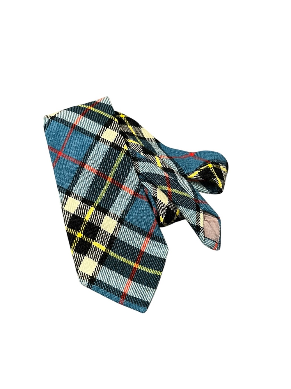 Vintage Lochcarron Scotland Wool Tartan Plaid Skinny Tie Wool Made in Scotland